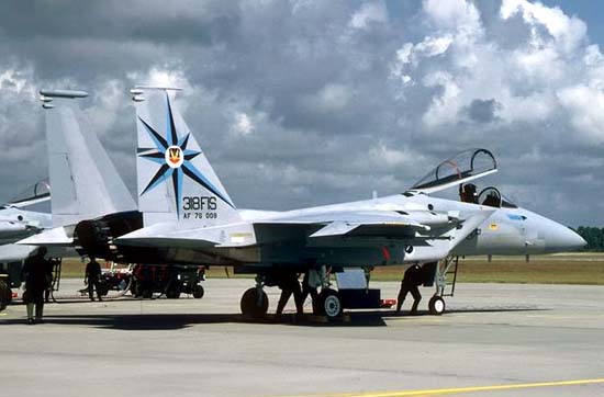 318TH FIS - THE DRAGONS DEN- HISTORY-THE F-15 ERA